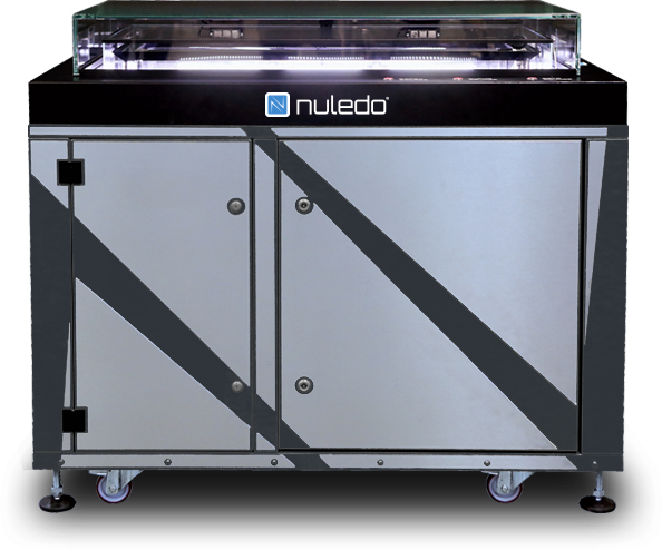 Front side view of Nuledo Unica cloud chamber.